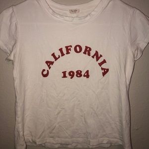 Forever 21, white California crop top